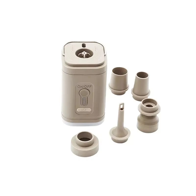 Portable Electric Air Pump Mini Wireless Air Compressor Quick Inflate/Deflate Pump with LED Light for Sofa Mattress Swim Ring