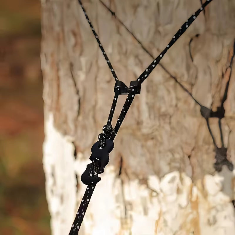 Portable Windproof Camping Clothesline – 300cm Outdoor Travel Rope for Lights, Pots, and Equipment