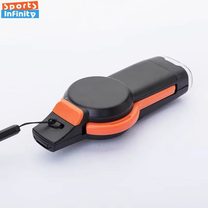 Survival Whistle 7-in-1 – High Decibel Rescue Whistle with LED Light, Compass & Signal Mirror