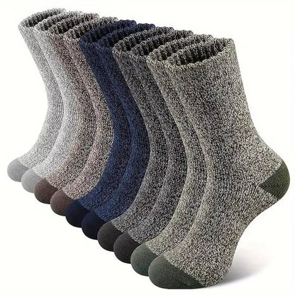 Merino Wool Hiking Socks for Men – Warm, Thick, and Breathable (5 Pairs)