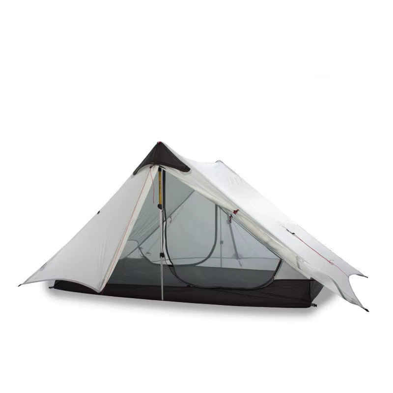 2024 Lanshan 2-Person Ultralight Tent – Professional 3-Season Rodless Camping Shelter (15D Silnylon)