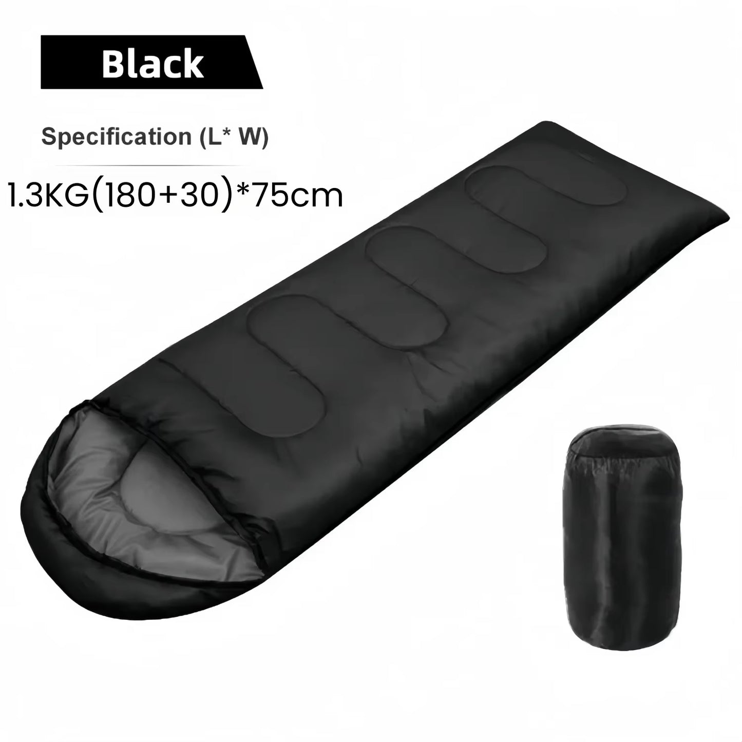 Camping Sleeping Bag Lightweight 4 Season Warm Envelope Backpacking Outdoor Mummy Cotton Winter Sleeping Bag