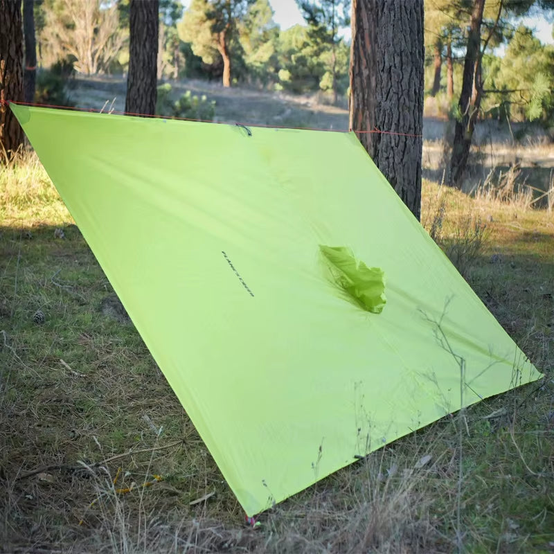 Ultralight 15D Silicone Camping Raincoat – Portable Mini Tarp Sun Shelter for Hiking & Cycling Adventures