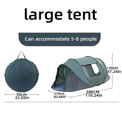 All-Weather Family Camping Tent – Waterproof Portable Tent for Hiking and Outdoor Camping