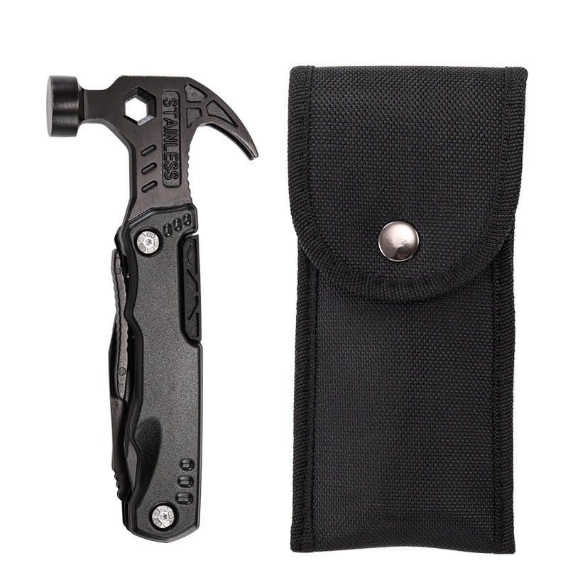 Multifunctional Folding Hammer & Pliers Tool – Stainless Steel