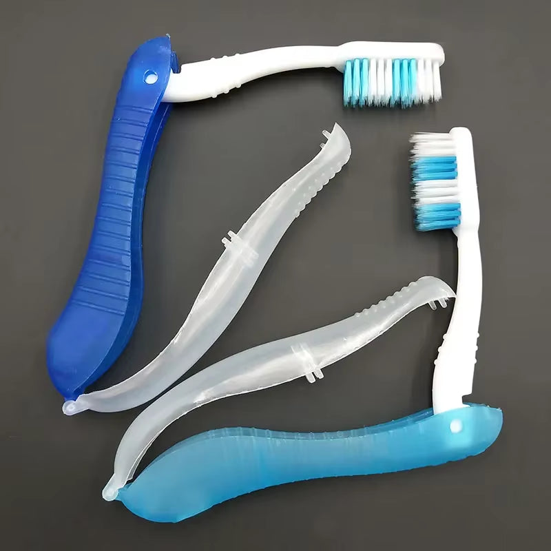 Folding Travel Toothbrush – Portable & Disposable Hygiene Tool for Camping & Hiking