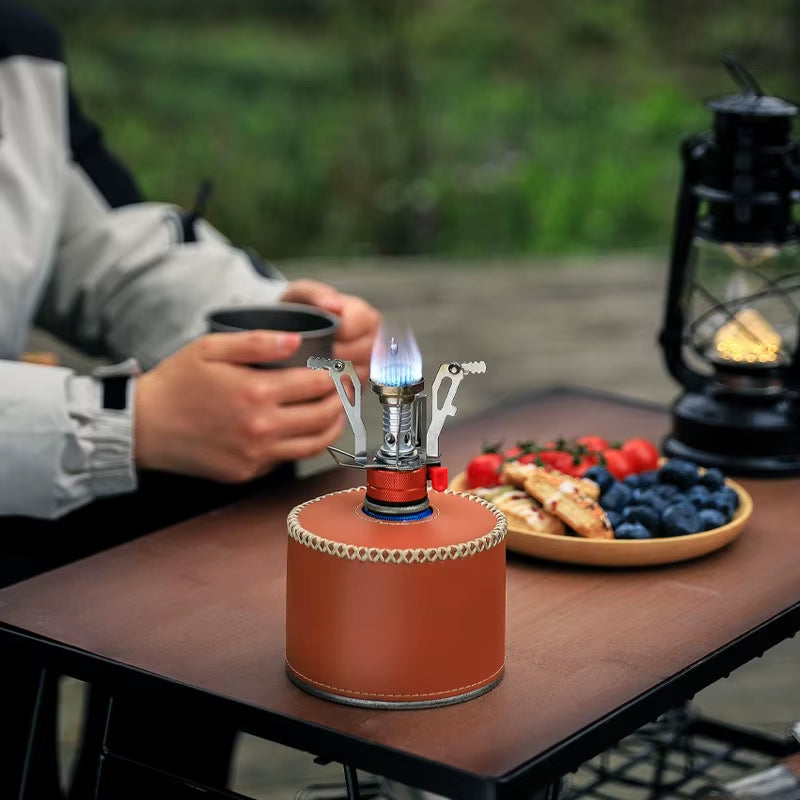 Foldable Outdoor Stove Ultra-Light Alloy Mini Gas Stove for Camping Hiking Gas Furnace Portable Outdoor Cooking Picnic Cooker