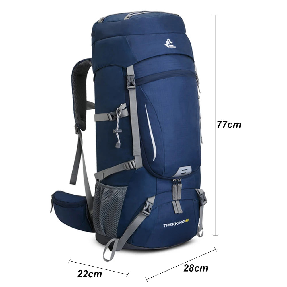 60L Multi-Purpose Backpack for Hiking & Camping