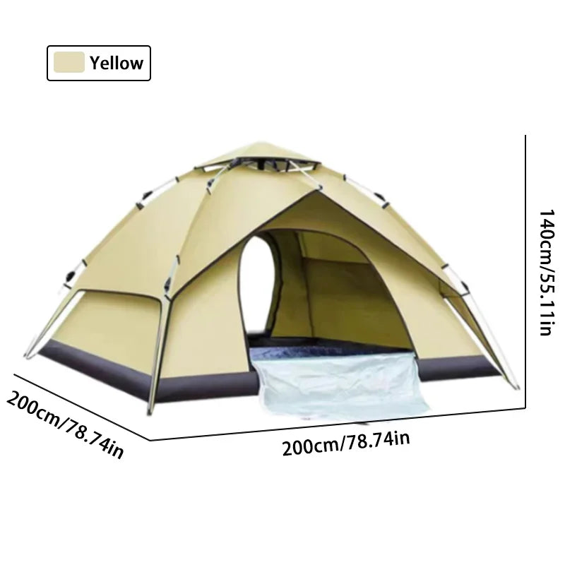 Durable Automatic Outdoor Tent – Double-Layer, Foldable & Windproof for Camping & Hiking