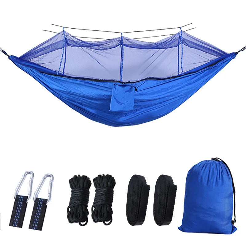 Ultralight Parachute Hammock with Mosquito Net for Camping and Hiking
