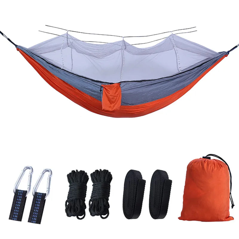 Ultralight Parachute Hammock with Mosquito Net for Camping and Hiking