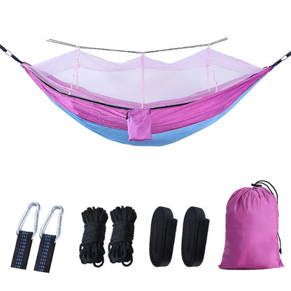 Ultralight Parachute Hammock with Mosquito Net for Camping and Hiking