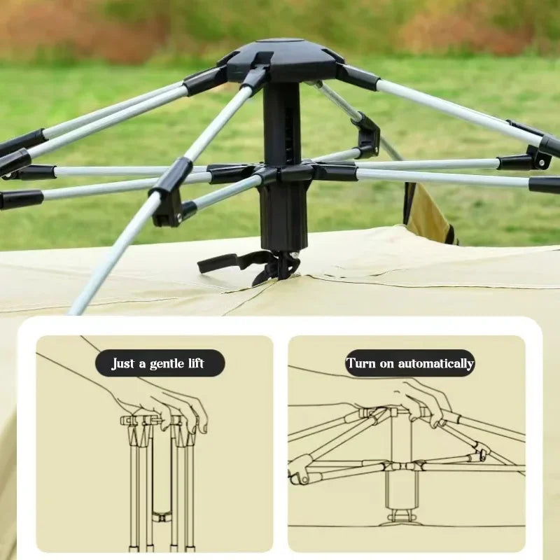 Durable Automatic Outdoor Tent – Double-Layer, Foldable & Windproof for Camping & Hiking