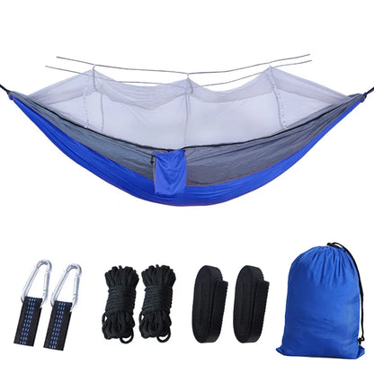 Ultralight Parachute Hammock with Mosquito Net for Camping and Hiking