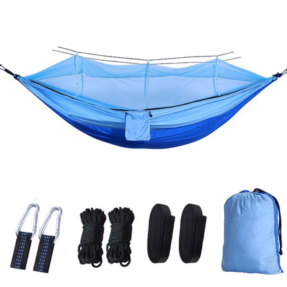 Ultralight Parachute Hammock with Mosquito Net for Camping and Hiking