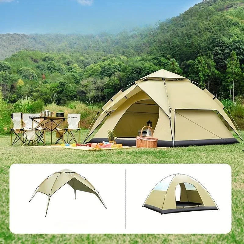 Durable Automatic Outdoor Tent – Double-Layer, Foldable & Windproof for Camping & Hiking