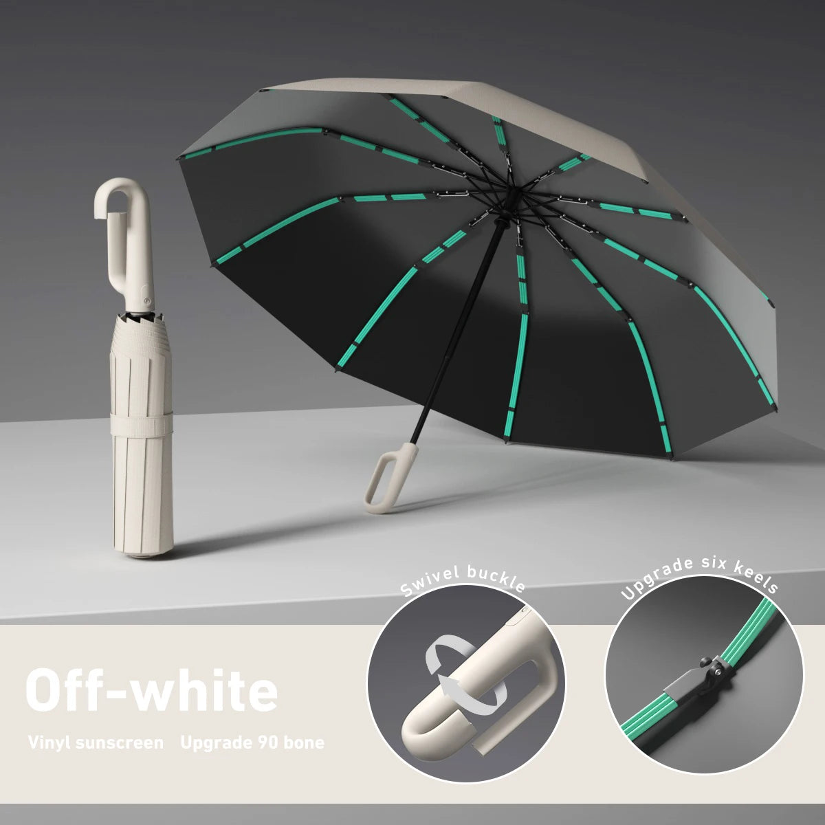 Extra Large Automatic Windproof & UV Protection Umbrella