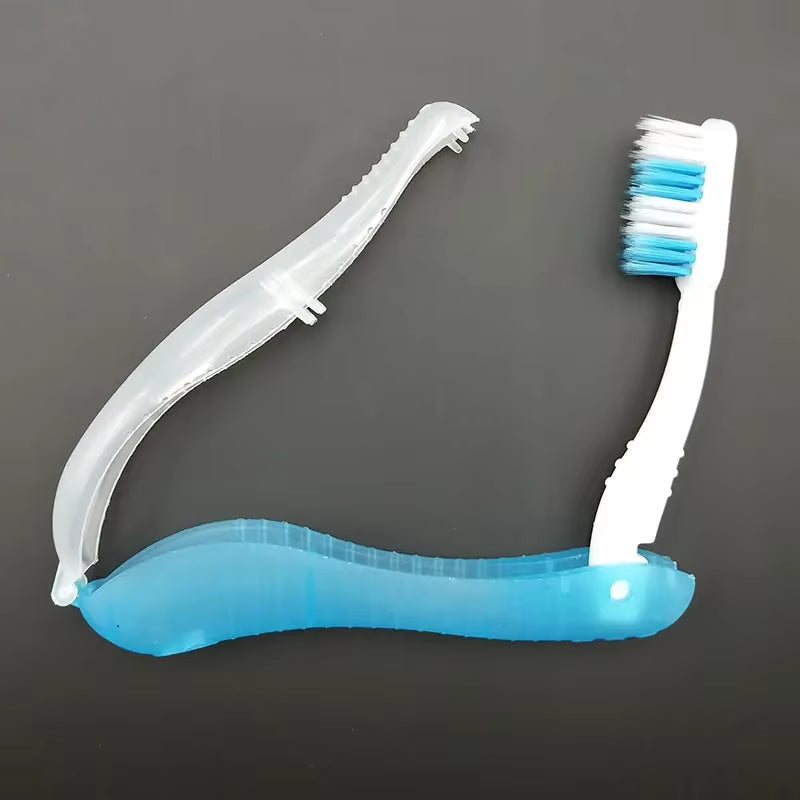 Folding Travel Toothbrush – Portable & Disposable Hygiene Tool for Camping & Hiking
