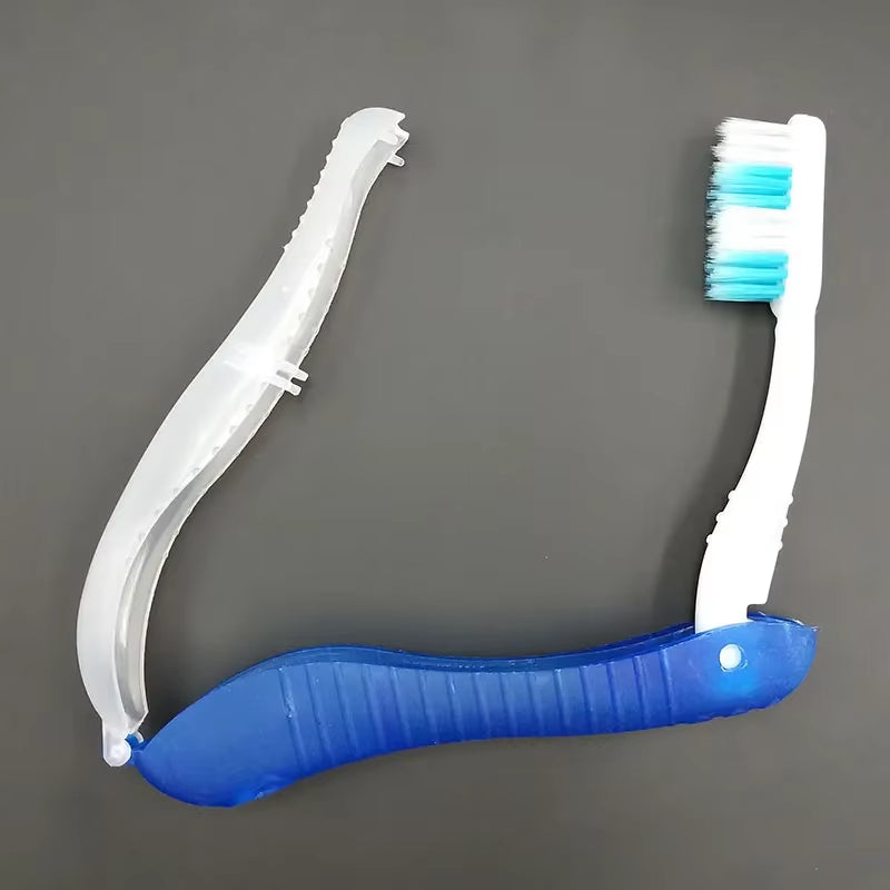 Folding Travel Toothbrush – Portable & Disposable Hygiene Tool for Camping & Hiking