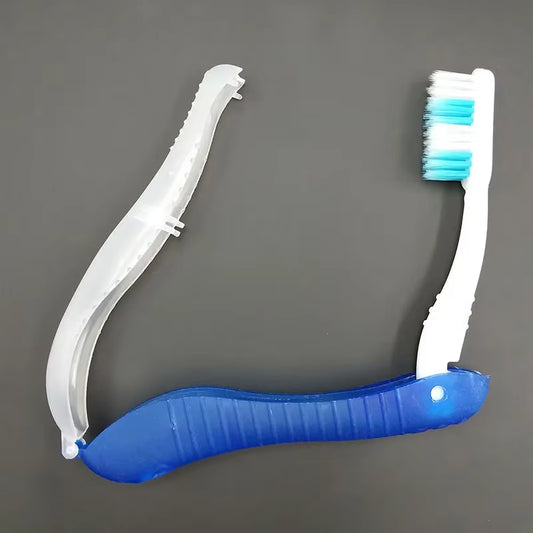 Folding Travel Toothbrush – Portable & Disposable Hygiene Tool for Camping & Hiking