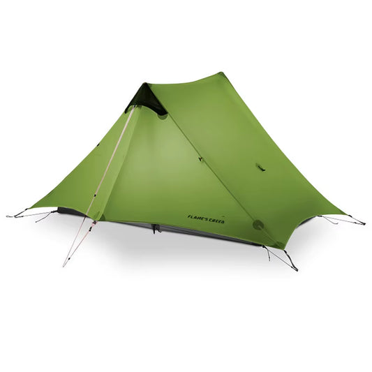 2024 Lanshan 2-Person Ultralight Tent – Professional 3-Season Rodless Camping Shelter (15D Silnylon)