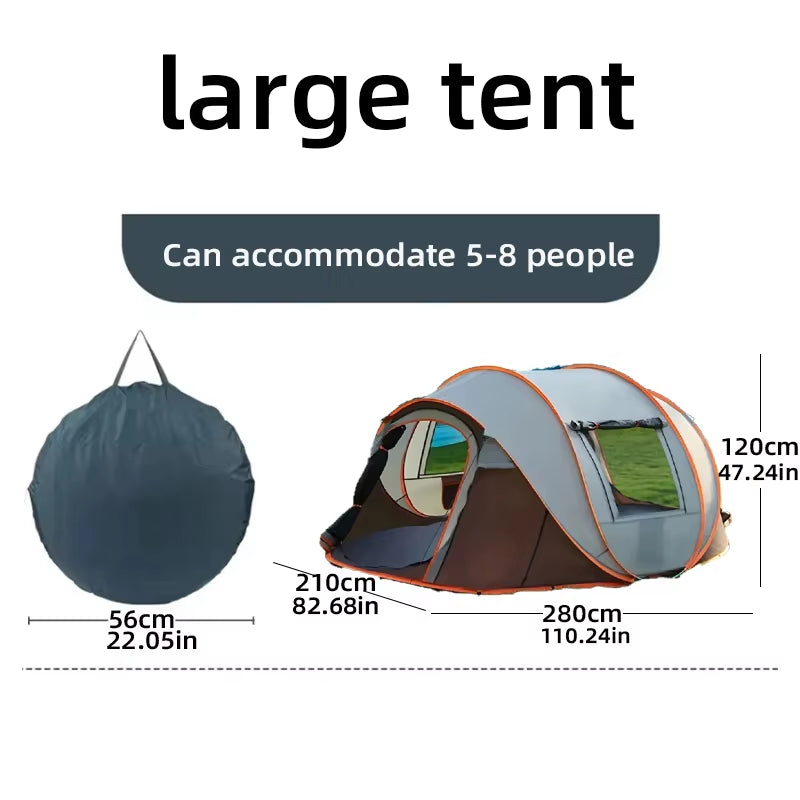 All-Weather Family Camping Tent – Waterproof Portable Tent for Hiking and Outdoor Camping