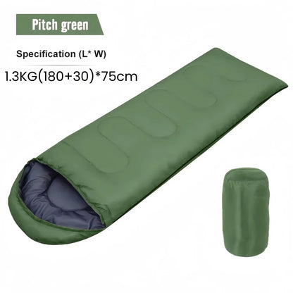 Camping Sleeping Bag Lightweight 4 Season Warm Envelope Backpacking Outdoor Mummy Cotton Winter Sleeping Bag