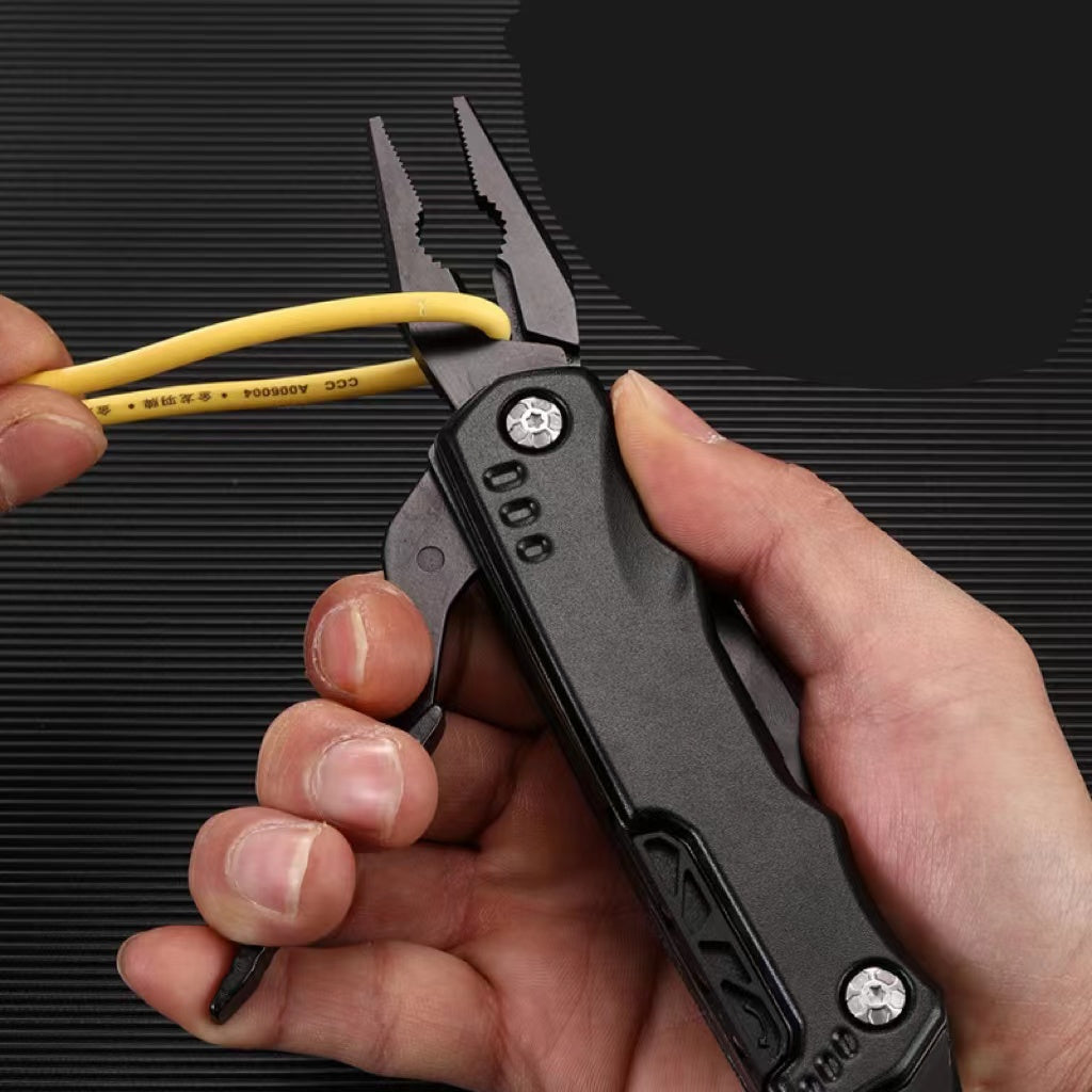Multifunctional Folding Hammer & Pliers Tool – Stainless Steel