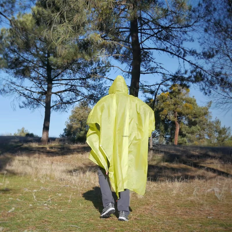 Ultralight 15D Silicone Camping Raincoat – Portable Mini Tarp Sun Shelter for Hiking & Cycling Adventures